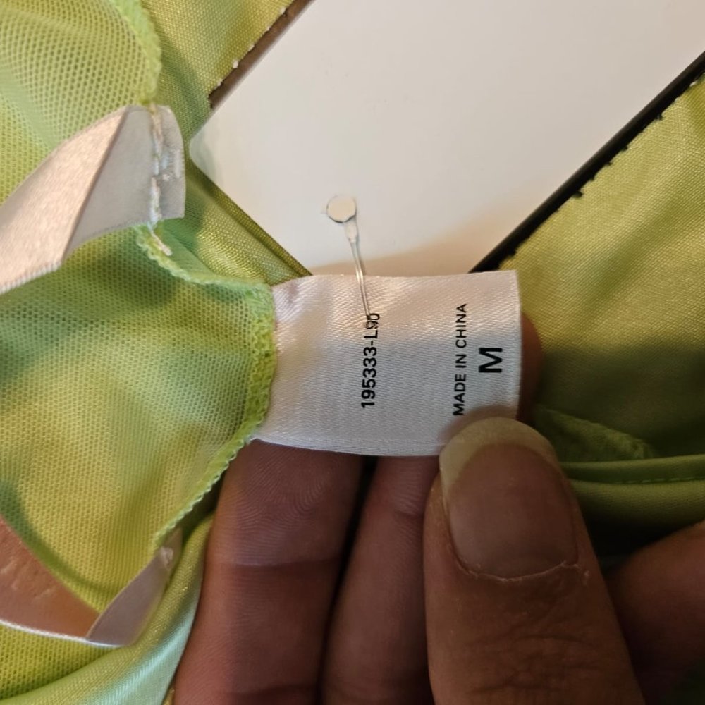 Victoria's Secret neon green top /dress very sexy collection - Picture 6 of 8